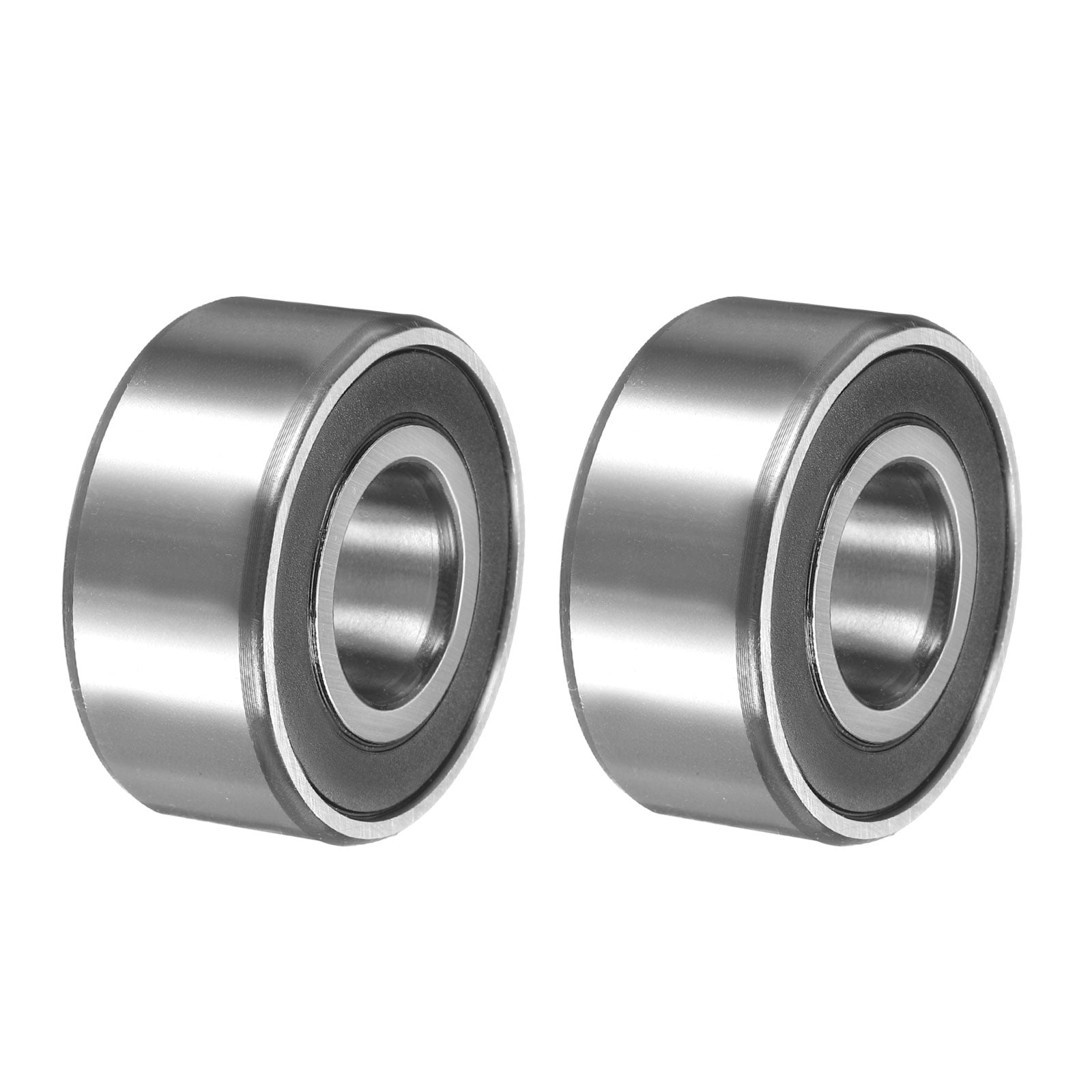 Uxcell 2 Pack 3204-2RS/5204-2RS Double Row Sealed Angular Contact Ball Bearing, 20 x 47 x 20.6mm Ball Bearings for Electric Motor, Pumps, Compressors, Agricultural Machinery