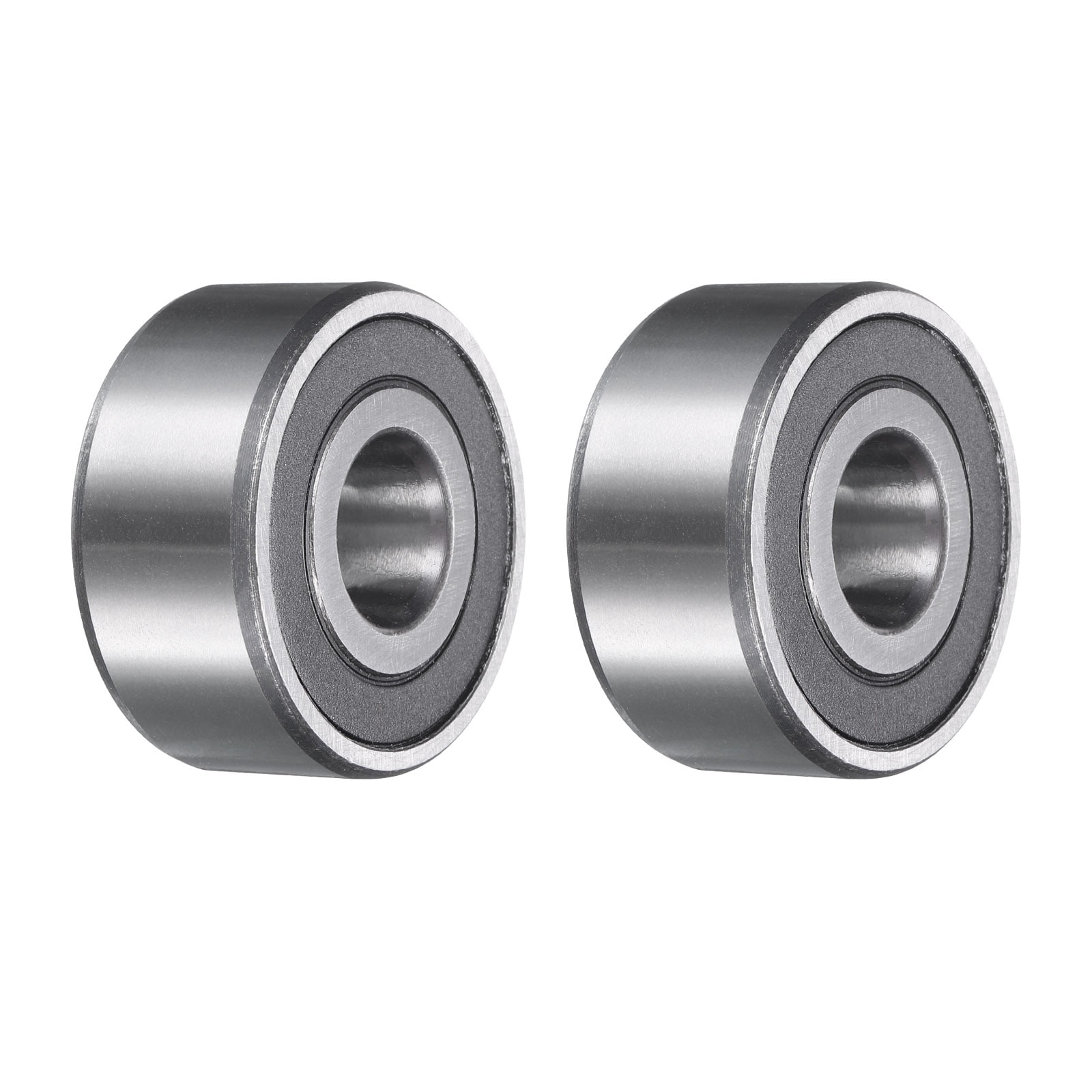 Uxcell 2 Pack 3302-2RS/5302-2RS Double Row Sealed Angular Contact Ball Bearing, 15 x 42 x 19mm Ball Bearings for Electric Motor, Pumps, Compressors, Agricultural Machinery