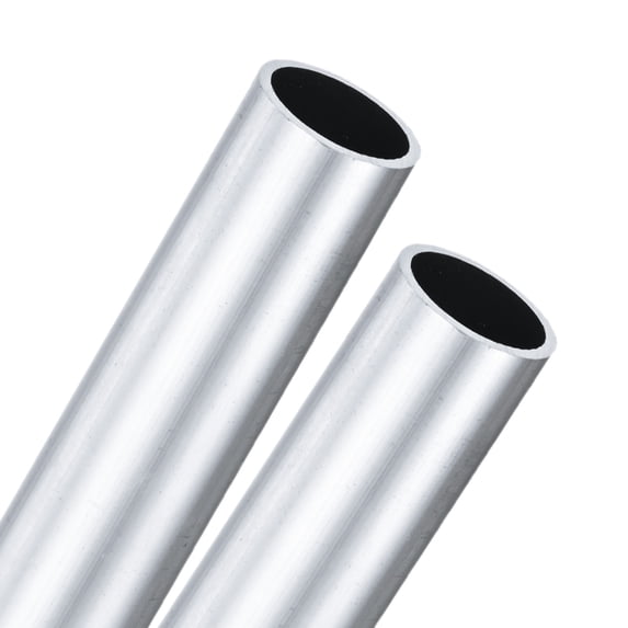 Uxcell 2-Pack 6063 Aluminum Round Tube, 17mmx20mm(IDxOD) 100mm Length Straight Tubing
