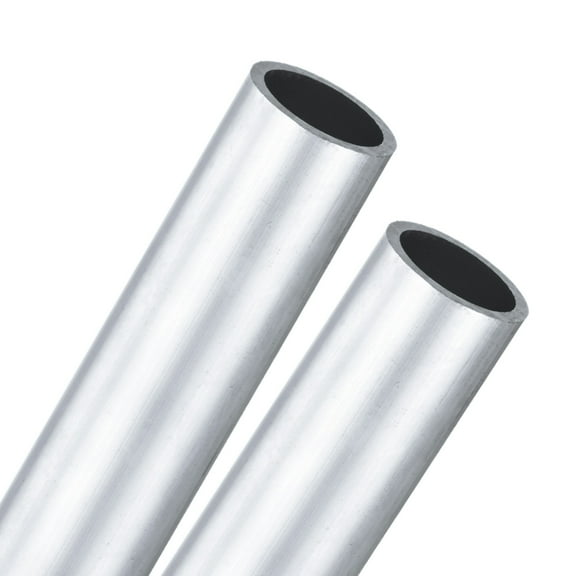 Uxcell 2-Pack 6063 Aluminum Round Tube, 18mmx22mm(IDxOD) 100mm Length Straight Tubing