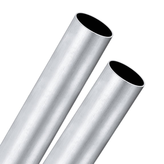 Uxcell 2-Pack 6063 Aluminum Round Tube, 37mmx40mm(IDxOD) 300mm Length Straight Tubing