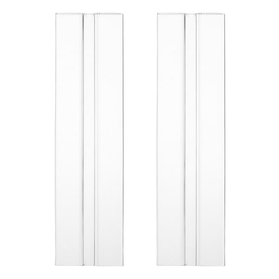 Uxcell 2 Pack Acrylic Flexible Hinges, 150x39mm Invisible Living Hinge, 360 Transparent Continuous Piano Low Profile Flex Hinge for DIY Furniture, Display Stand, Cabinets