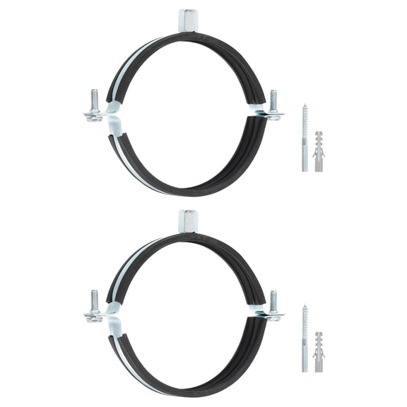 Uxcell 2 Pack Adjustable Pipe Bracket Clamp, 4-1/2"(114mm) Wall Ceiling Mount Support