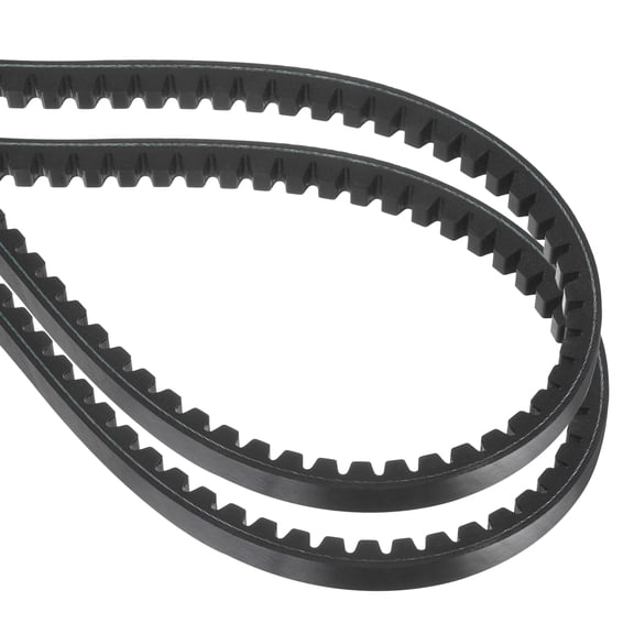 Uxcell 2 Pack BX49 EPDM V-Belt, Raw Edge Cogged Industrial Rubber V Belt 0.67" Width x 49" Inside Circumference