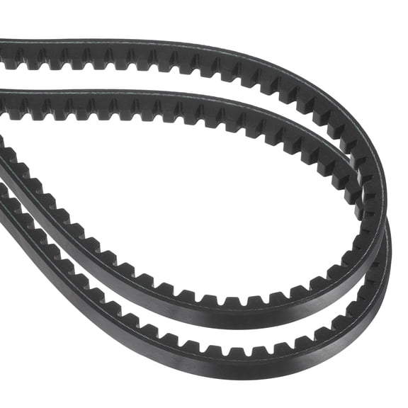 Uxcell 2 Pack BX65 EPDM V-Belt, Raw Edge Cogged Industrial Rubber V Belt 0.67" Width x 65" Inside Circumference