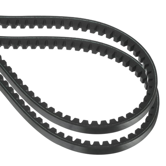 Uxcell 2 Pack BX69 EPDM V-Belt, Raw Edge Cogged Industrial Rubber V Belt 0.67" Width x 69" Inside Circumference