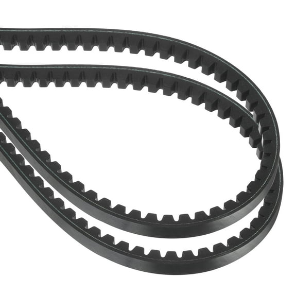 Uxcell 2 Pack BX73 EPDM V-Belt, Raw Edge Cogged Industrial Rubber V Belt 0.67" Width x 73" Inside Circumference