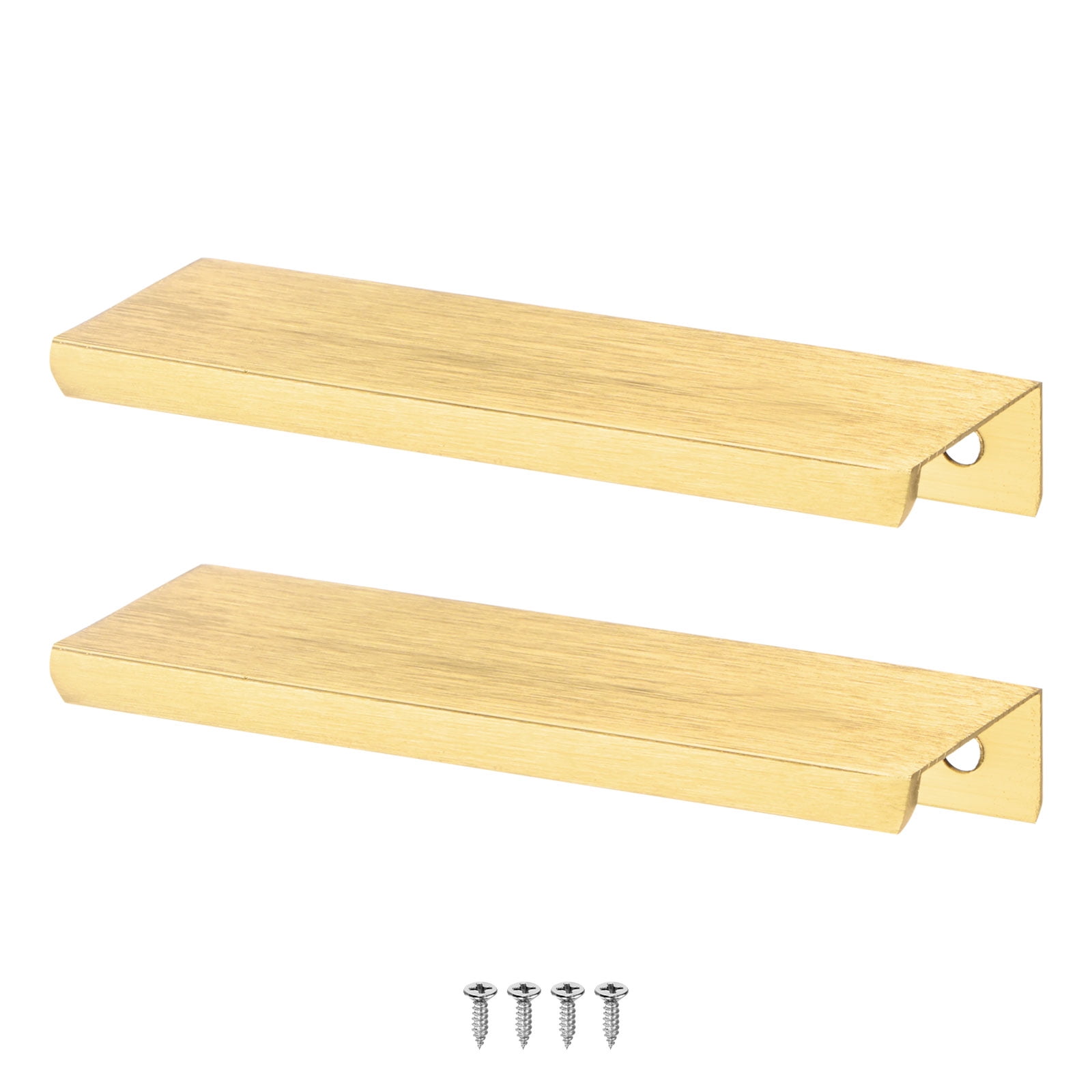 Uxcell 2-Pack Cabinets Drawers Edge Pulls, 3.15