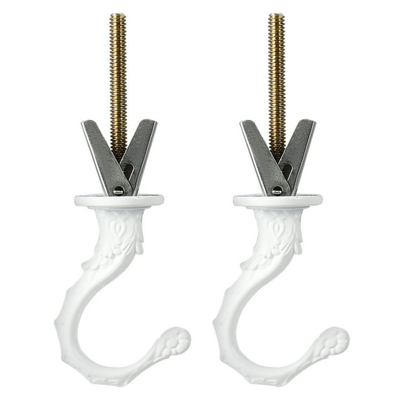 Uxcell 2 Pack Ceiling Hook Kit White Finish Plant Hanging Ceiling Hook