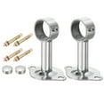 thumbnail image 1 of Uxcell 2 Pack Ceiling Mount Curtain Rod Bracket, 32x100mm Stainless Steel Rod Holders, 1 of 7