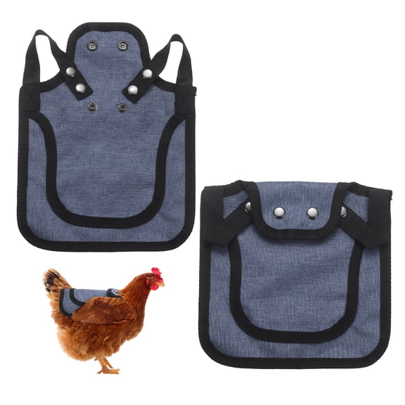 Uxcell 2-Pack Chicken Saddle for Hens, 9.8 Inch Canvas Chicken Apron Back Protector with Adjustable Strap for Hens [Lavender]