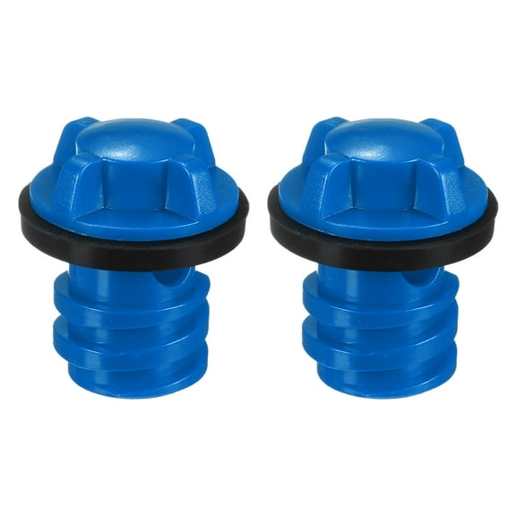 Uxcell 2-Pack Cooler Drain Plug Replacement Accessories with Leak-Proof Design for RTIC for Igloo Coolers [Blue]