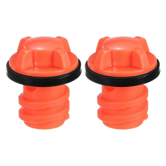 Uxcell 2-Pack Cooler Drain Plug Replacement Accessories with Leak-Proof Design for RTIC for Igloo Coolers [Orange]