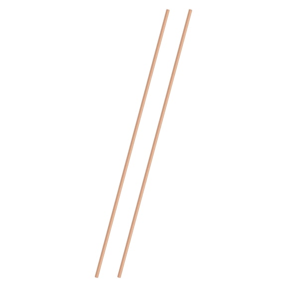 Uxcell 2-Pack Copper Round Rod 3mm x 250mm T2 Copper Stock