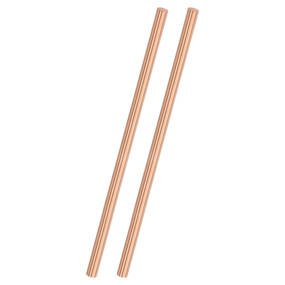 Uxcell 2-Pack Copper Round Rod 4mm x 100mm T2 Copper Stock
