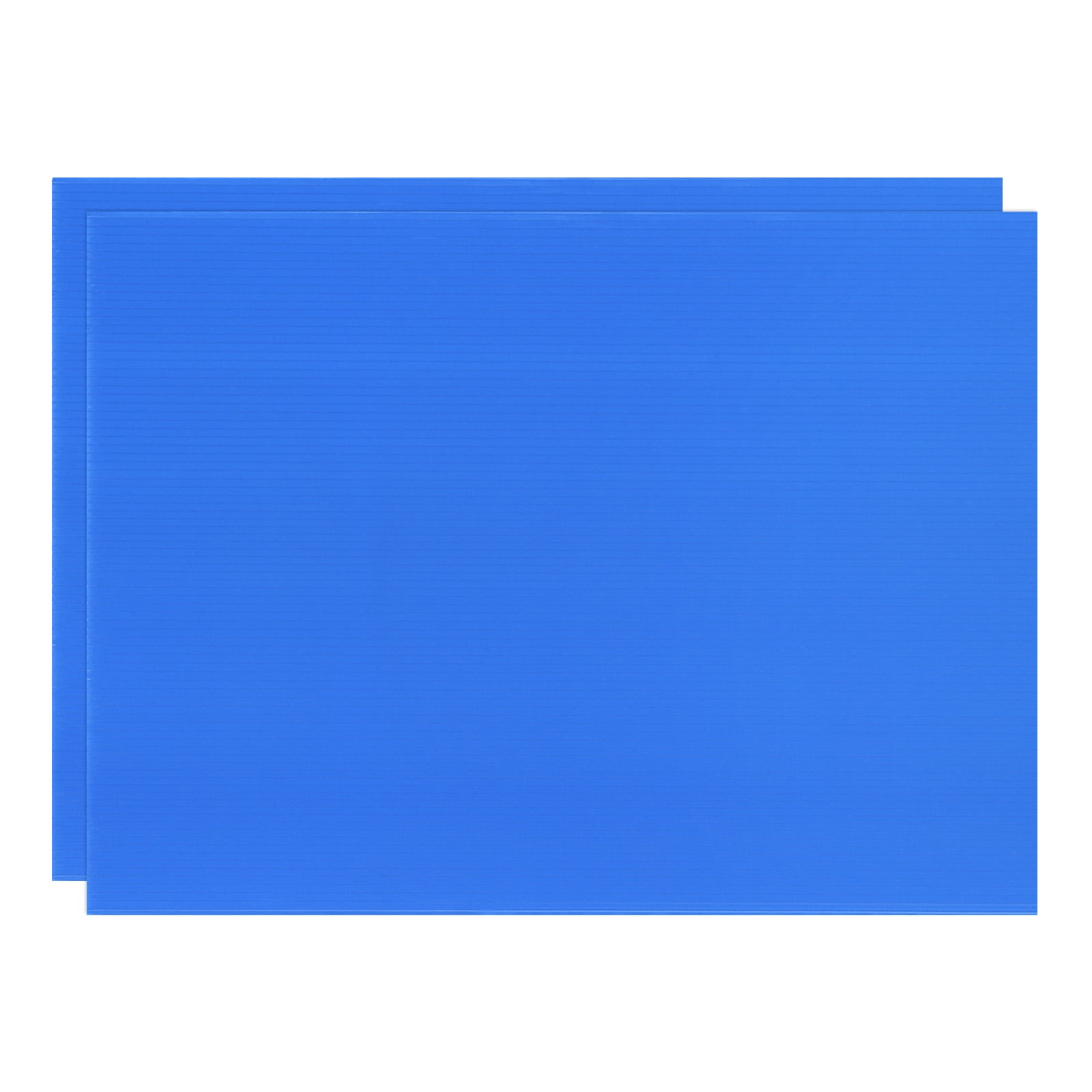 Uxcell 2-Pack Corrugated Plastic Sheets, 12 Inch x 16 Inch Waterproof Blank Corrugated Poster Board Yard Signs [3mm Thick, Blue]