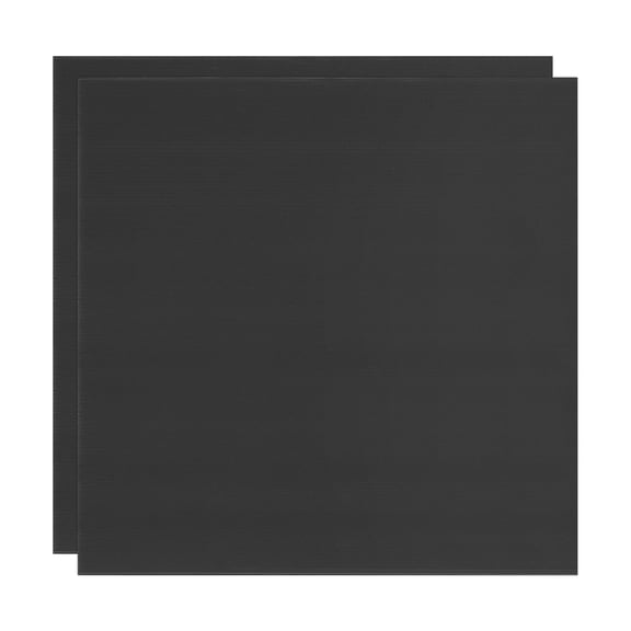 Uxcell 2-Pack Corrugated Plastic Sheets, 20 Inch x 20 Inch Waterproof Blank Corrugated Poster Board Yard Signs [5mm Thick, Black]