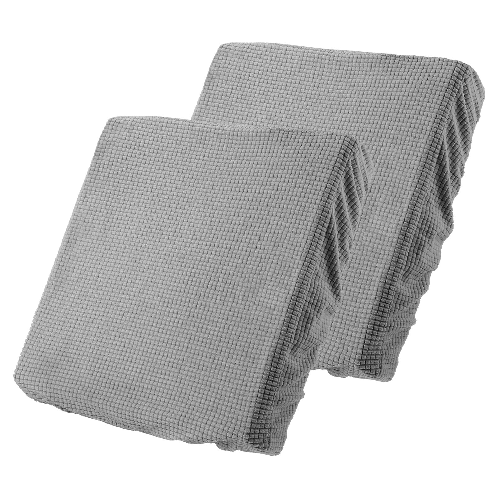 Uxcell 2 Pack Couch Cushion Cover, 20"x20" Polyester Stretch Sofa Cushion Cover, Light Grey