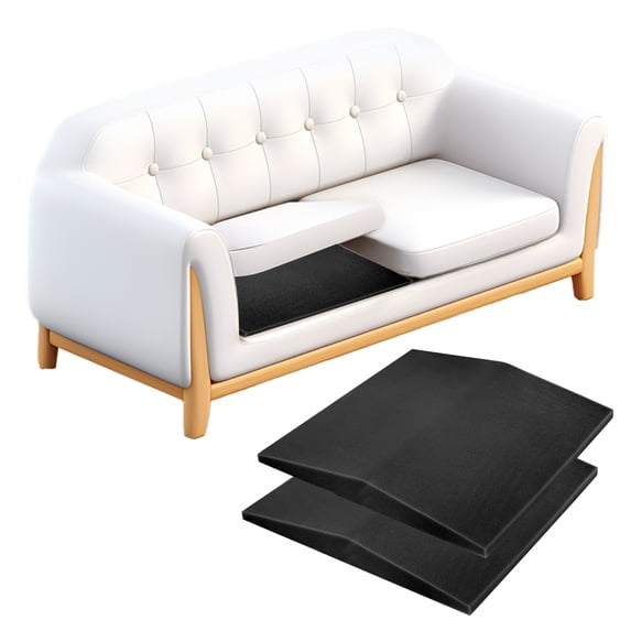Uxcell 2 Pack Couch Cushion Support, 20" x 20" Curved Sofa Support Board for Sagging Cushion Seats, Foam Furniture Seat Sagging Replacement, Black