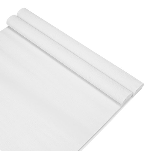 Uxcell 2-Pack Crepe Paper Rolls 8.2ft x 20 Soft Paper Streamer Sheet Decorative Craft Streamer [White]