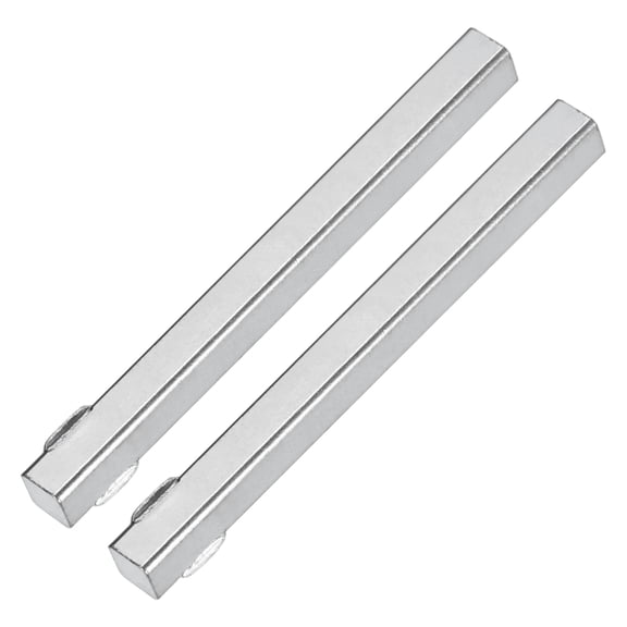 Uxcell 2-Pack Door Knob Spindle, 3 x 0.3 Inch/ 80 x 7 mm Door Knob Spindle Replacement Parts for Door Knobs [Silver Tone]