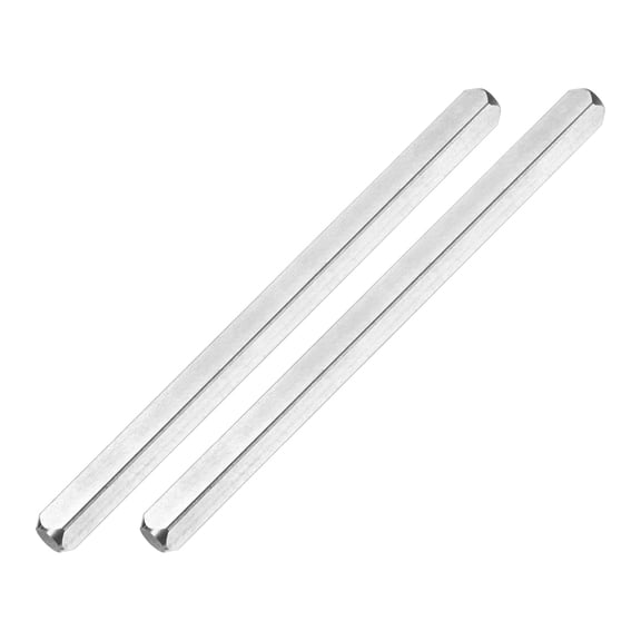 Uxcell 2-Pack Door Knob Spindle, 5 x 0.3 Inch/ 120 x 7 mm Door Knob Spindle Replacement Parts for Door Knobs [Silver Tone]