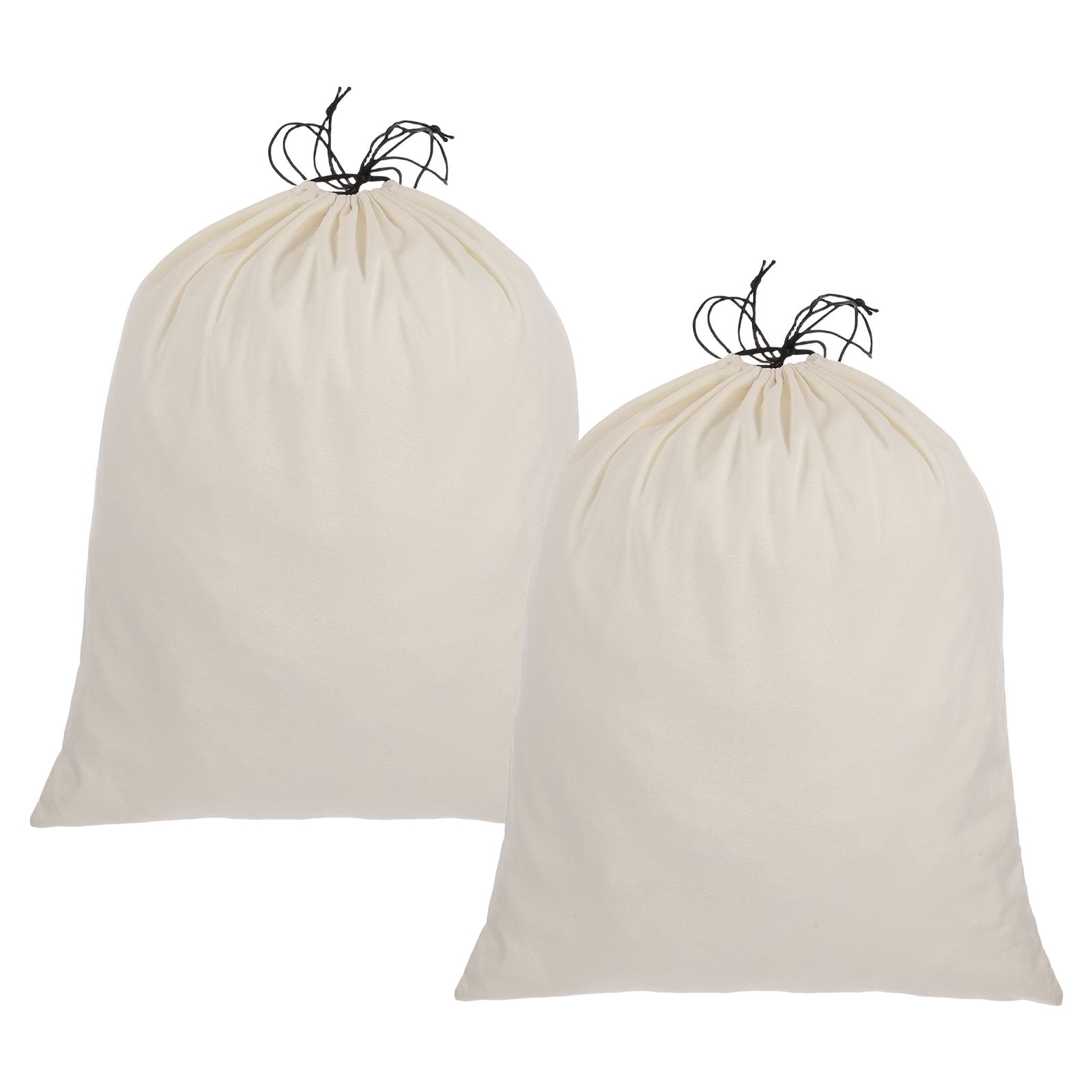 Uxcell 2 Pack Dust Bags for Handbags, 19.3x23.7" Cotton Drawstring Storage Pouch Bag Dust Cover Storage Bags for Purses Shoes Boots Daily Travel Storage, Beige