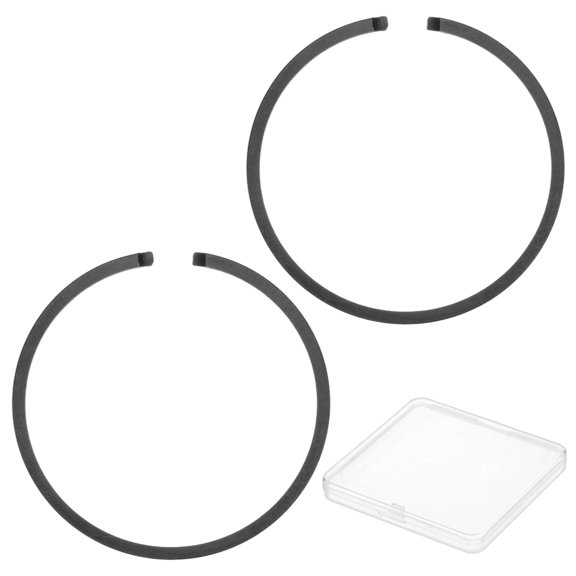 Uxcell 2-Pack Engine Piston Rings Kit, 33mm x 1.5mm Thick Ductile Iron Piston Ring Set Standard Replacement for Small Engines/Motors/Machinery [Black]