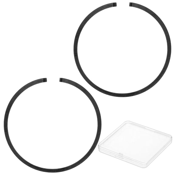 Uxcell 2-Pack Engine Piston Rings Kit, 34mm x 1.2mm Thick Ductile Iron Piston Ring Set Standard Replacement for Small Engines/Motors/Machinery [Black]