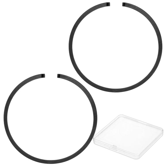 Uxcell 2-Pack Engine Piston Rings Kit, 34mm x 1.5mm Thick Ductile Iron Piston Ring Set Standard Replacement for Small Engines/Motors/Machinery [Black]