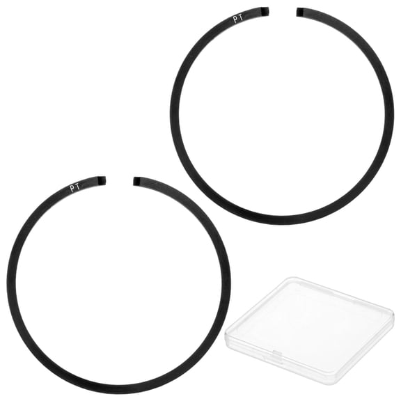 Uxcell 2-Pack Engine Piston Rings Kit, 35mm x 1.5mm Thick Ductile Iron Piston Ring Set Standard Replacement for Small Engines/Motors/Machinery [Black]