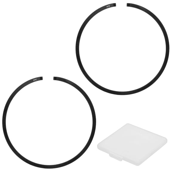Uxcell 2-Pack Engine Piston Rings Kit, 43mm x 1.5mm Thick Ductile Iron Piston Ring Set Standard Replacement for Small Engines/Motors/Machinery [Black]