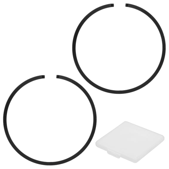 Uxcell 2-Pack Engine Piston Rings Kit, 44mm x 1.2mm Thick Ductile Iron Piston Ring Set Standard Replacement for Small Engines/Motors/Machinery [Black]