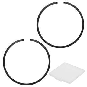 Uxcell 2-Pack Engine Piston Rings Kit, 44mm x 2mm Thick Ductile Iron Piston Ring Set Standard Replacement for Small Engines/Motors/Machinery [Black]
