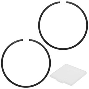 Uxcell 2-Pack Engine Piston Rings Kit, 46mm x 1.2mm Thick Ductile Iron Piston Ring Set Standard Replacement for Small Engines/Motors/Machinery [Black]