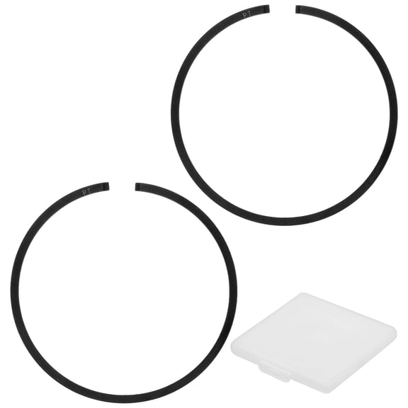 Uxcell 2-Pack Engine Piston Rings Kit, 47mm x 1.2mm Thick Ductile Iron Piston Ring Set Standard Replacement for Small Engines/Motors/Machinery [Black]