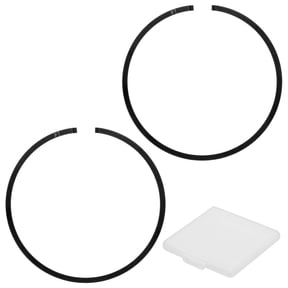 Uxcell 2-Pack Engine Piston Rings Kit, 50mm x 1.5mm Thick Ductile Iron Piston Ring Set Standard Replacement for Small Engines/Motors/Machinery [Black]