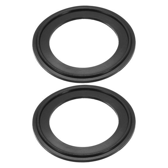 Uxcell 2 Pack FKM Rubber Gasket Tri-Clamps O-Ring, 1.65 Inch Tri-Clover Type Ferrule Gasket for Sanitary Pipe Type Ferrule, Brewery, Food, Piping Systems