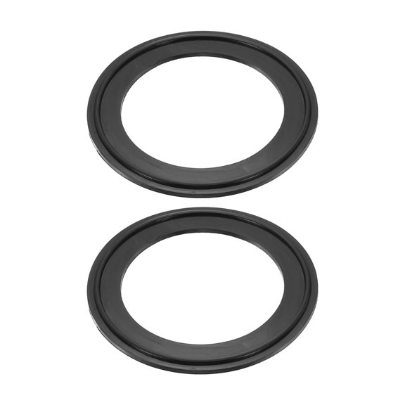 Uxcell 2 Pack FKM Rubber Gasket Tri-Clamps O-Ring, 2.09 Inch Tri-Clover Type Ferrule Gasket for Sanitary Pipe Type Ferrule, Brewery, Food, Piping Systems