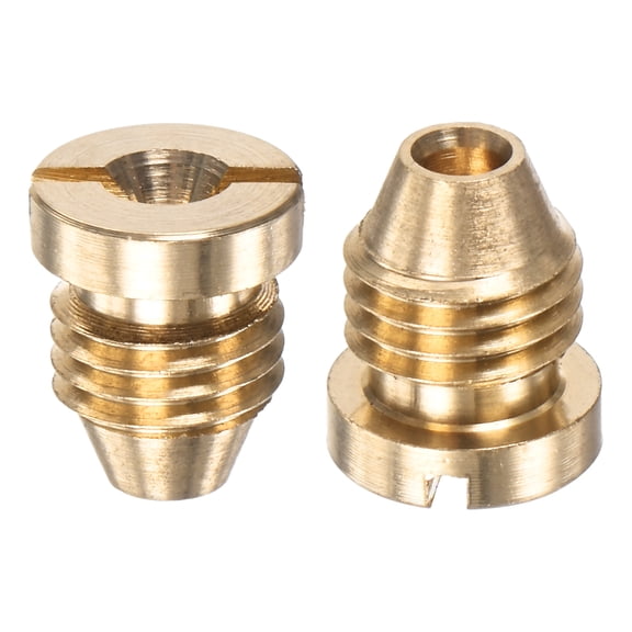 Uxcell 2-Pack Foam Cannon Orifice Nozzle, 1.1mm Brass Universal Thread Tips Sprayer Connector Replacement Nozzles