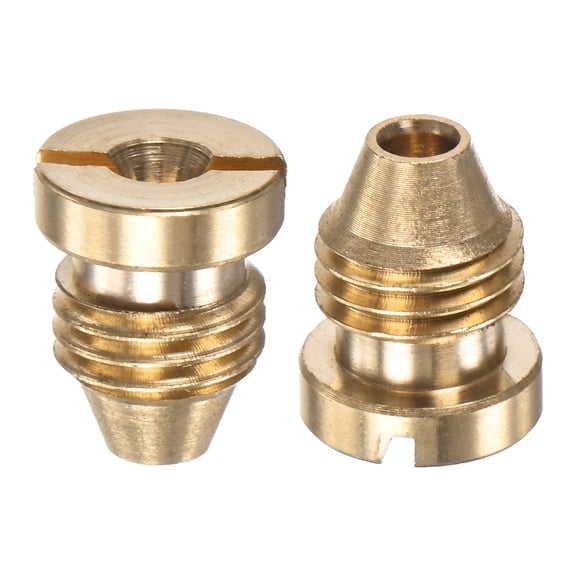 Uxcell 2-Pack Foam Cannon Orifice Nozzle, 1.25mm Brass Universal Thread Tips Sprayer Connector Replacement Nozzles