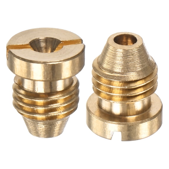 Uxcell 2-Pack Foam Cannon Orifice Nozzle, 1.3mm Brass Universal Thread Tips Sprayer Connector Replacement Nozzles