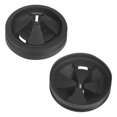 thumbnail image 1 of Uxcell 2-Pack Garbage Disposal Rubber Drain Insert, 3-3/8 Inch Splash Guard [Black], 1 of 6