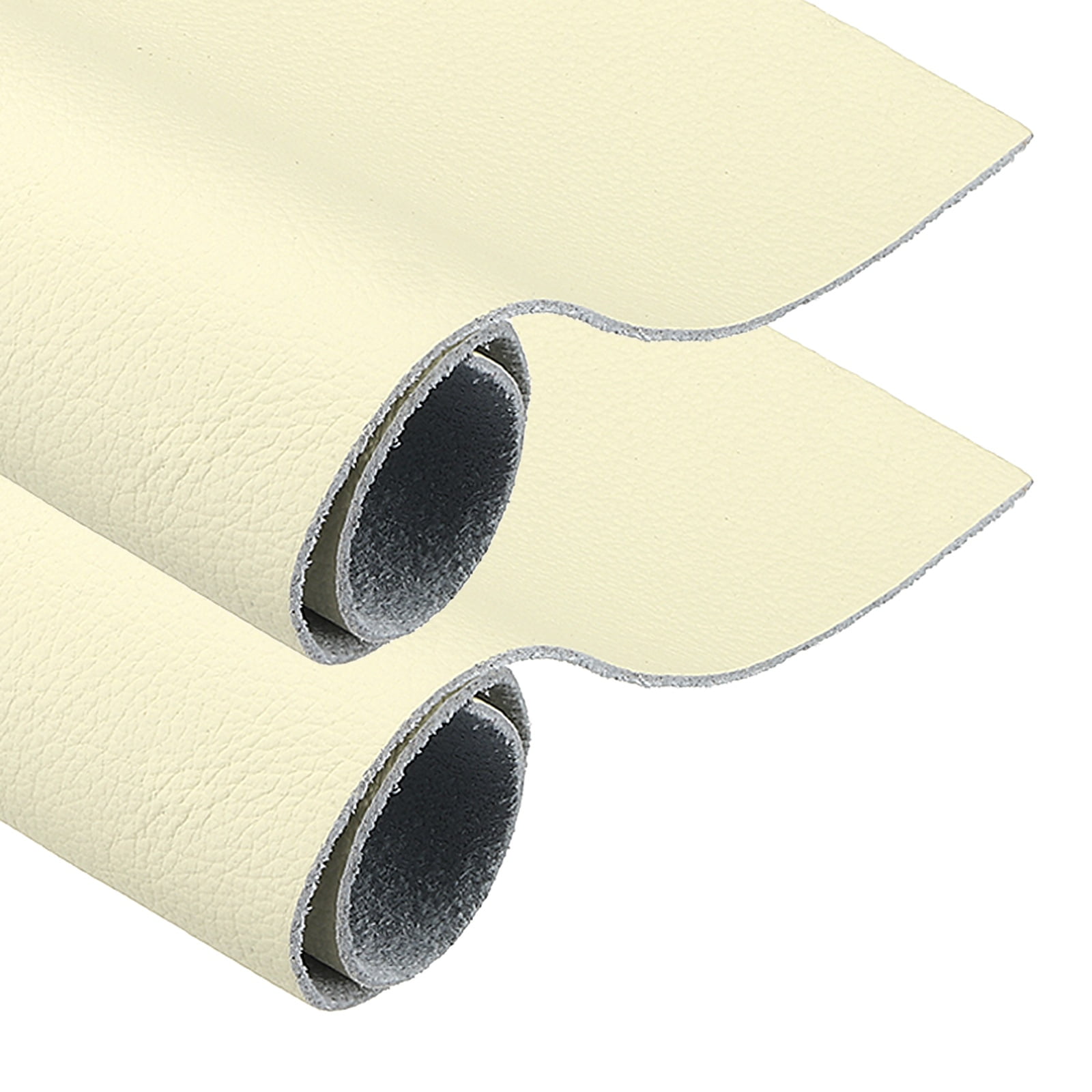 Uxcell 2 Pack Genuine Leather Sheet, 7.9" x 11.8" Cowhide Full Grain Leather Pieces, Pre Cut Sheets for Crafting, Sewing, Tooling, Sheath Making, Beige