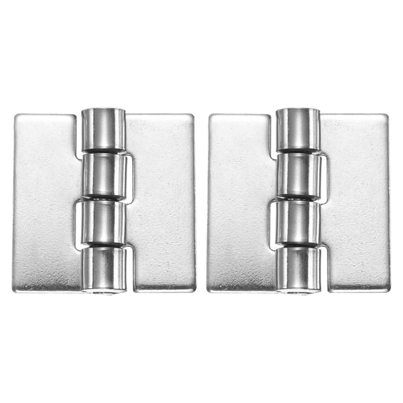 Uxcell 2 Pack Heavy Duty Weldable Hinges, 2" x 1.97" x 0.12" Weld on Butt Hinge 304 Stainless Steel Folding Metal Gate Hinges for Trailer Doors, Silver