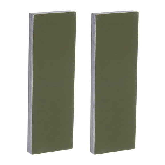 Uxcell 2 Pack Knife Handle Liner, 4.7" x 1.6" x 0.3" G10 Spacer Sheets Knife Handle Spacer Material for Knife Scales Slabs Making Supplies Tool, Interlayer Black Green