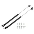 thumbnail image 1 of Uxcell 2 Pack Lid Support Hinges, 14 Inch 250N Gas Struts Heavy Duty Gas Spring Soft Close Lid Stay Hinges Lift Support with l Mounts for Tool Box Cabinet, Black, 1 of 6