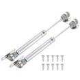 thumbnail image 1 of Uxcell 2 Pack Lid Support Hinges, 8 Inch 30N Gas Struts Soft Close Folding Lid Stay Hinges Lift Support Slow Lowering Pneumatic Lid Buffer for Cabinet Closet Wardrobe, Silver, 1 of 6