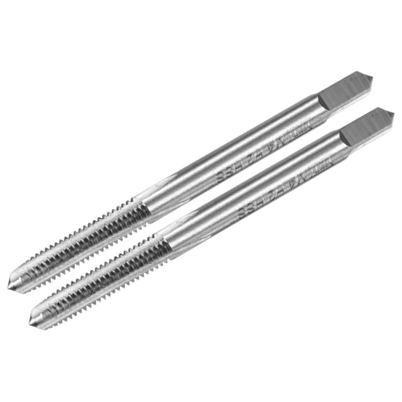 Uxcell 2-Pack M4x0.7mm Metric Thread Tap, High Speed Steel 56.8mm Length Straight Flute Right Hand Thread Screw Tapping Tool