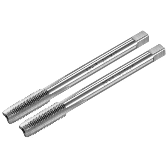 Uxcell 2-Pack M7x0.75mm Metric Thread Tap, High Speed Steel 71mm Length Straight Flute Right Hand Thread Screw Tapping Tool
